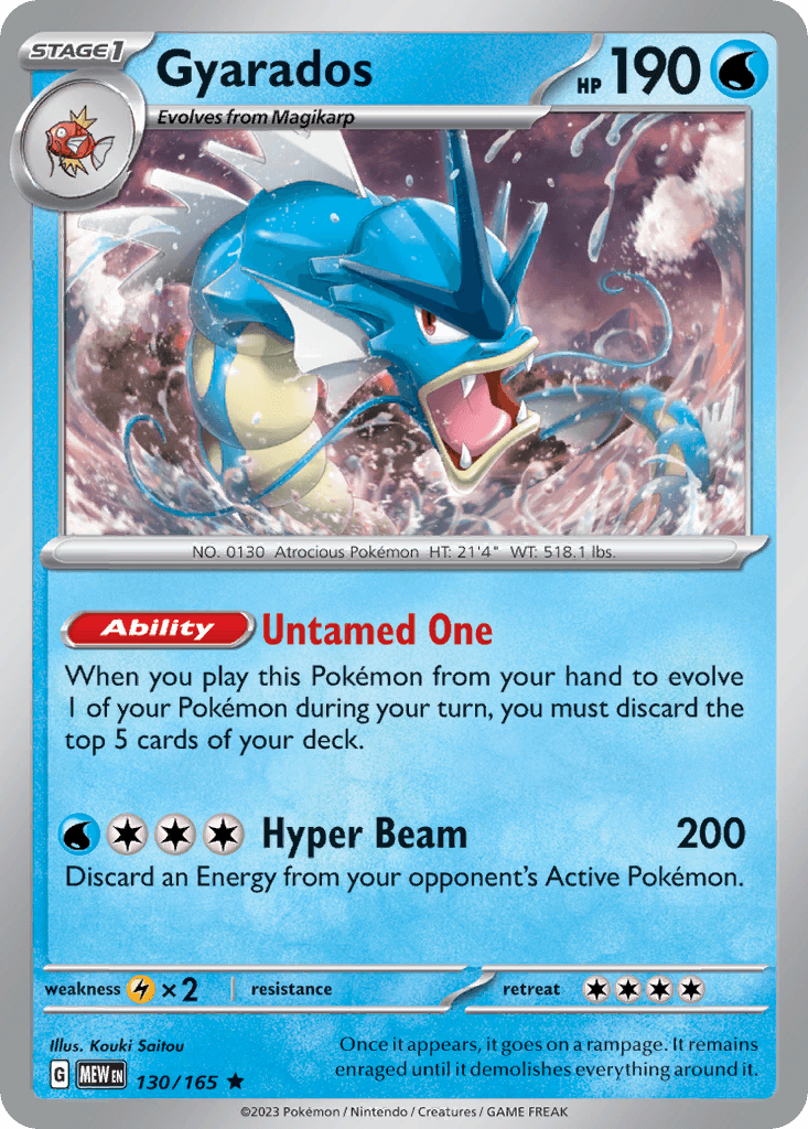 Gyarados, 130/165, Standard