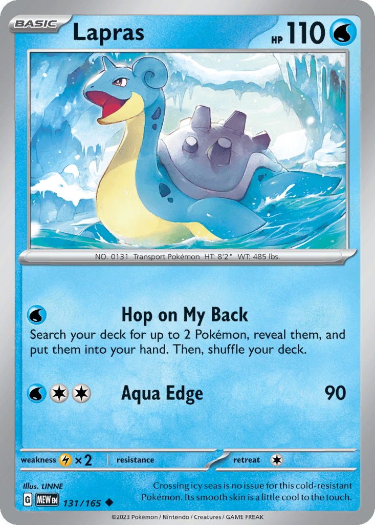Lapras, 131/165, Standard