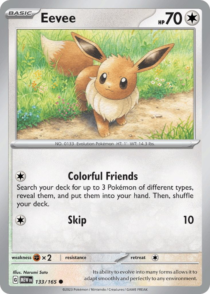 Eevee, 133/165, Standard