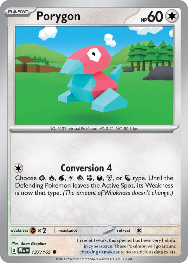 Porygon, 137/165, Standard