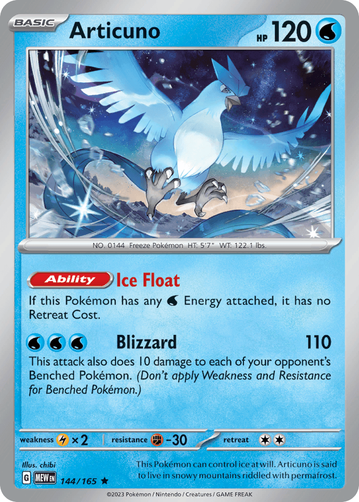 Articuno, 144/165, Standard