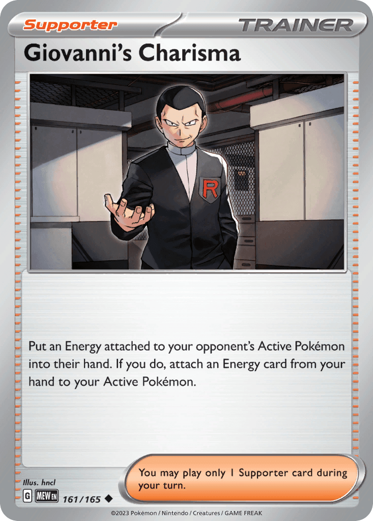 Giovanni's Charisma, 161/165, Standard