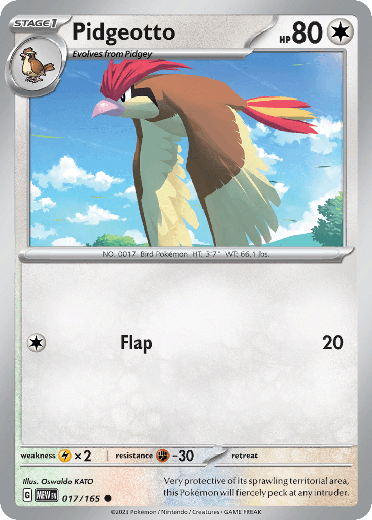 Pidgeotto, 17/165, Standard