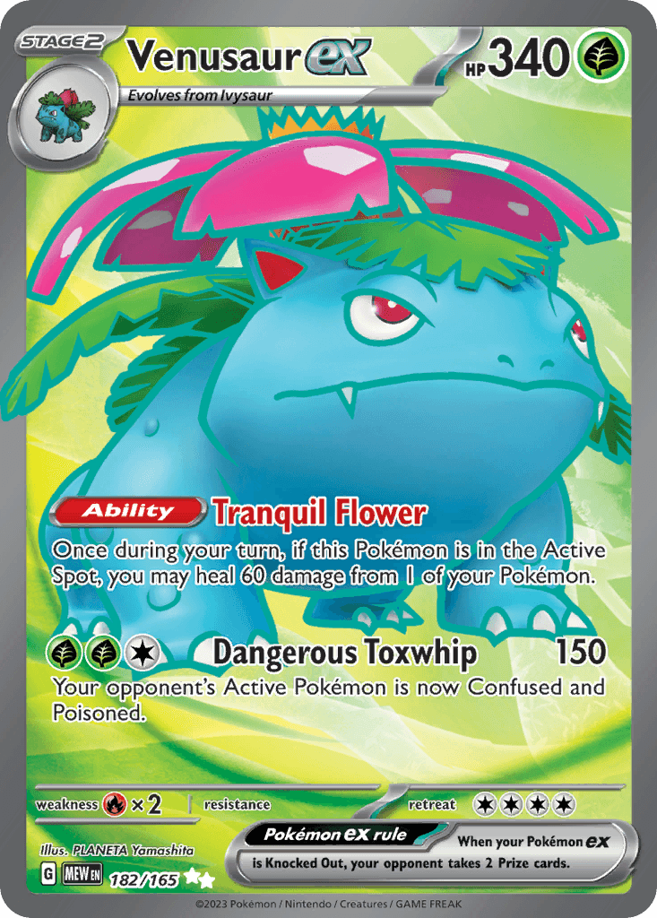 Venusaur ex, 182/165, Standard