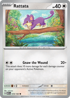 Rattata, 19/165, Standard