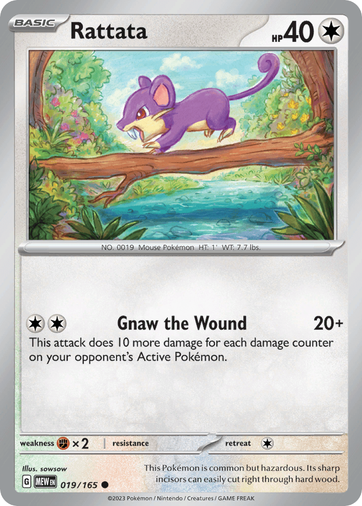 Rattata, 19/165, Standard