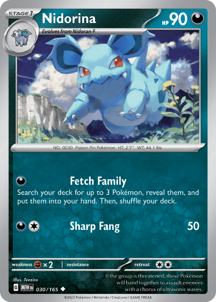 Nidorina, 30/165, Standard