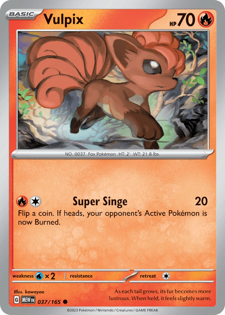 Vulpix, 37/165, Standard