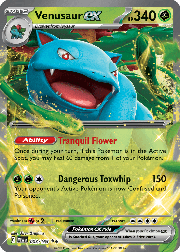 Venusaur ex, 3/165, Standard