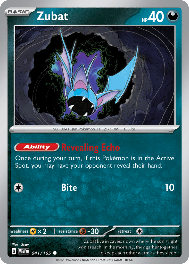 Zubat, 41/165, Standard