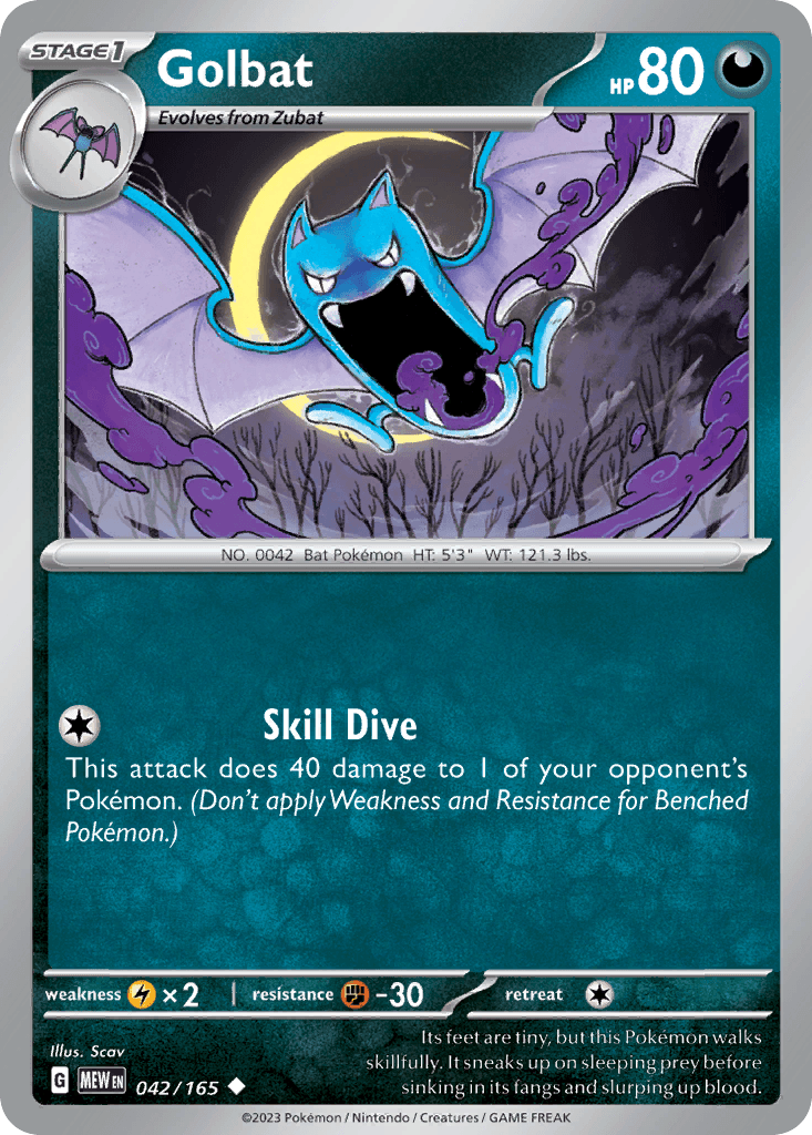 Golbat, 42/165, Standard
