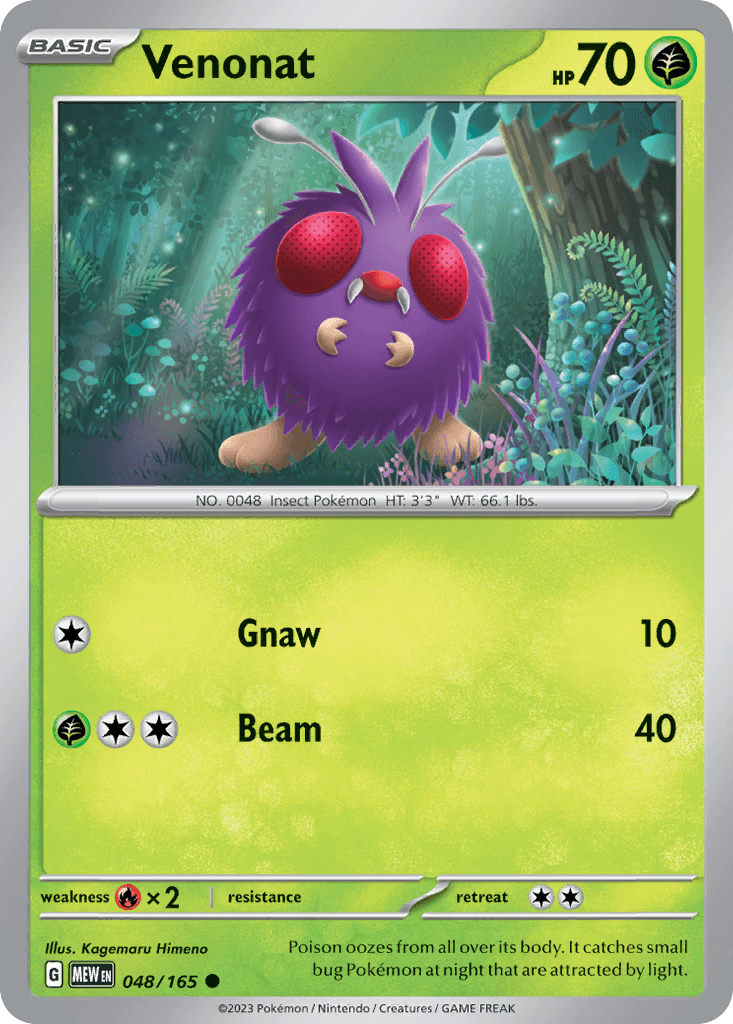 Venonat, 48/165, Standard