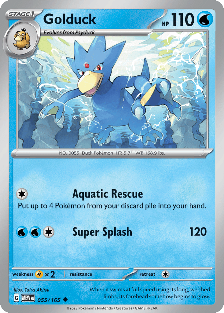 Golduck, 55/165, Standard