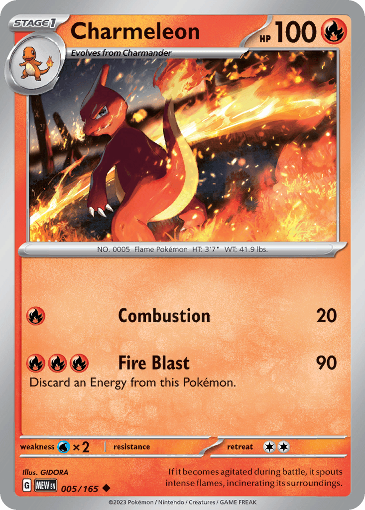Charmeleon, 5/165, Standard