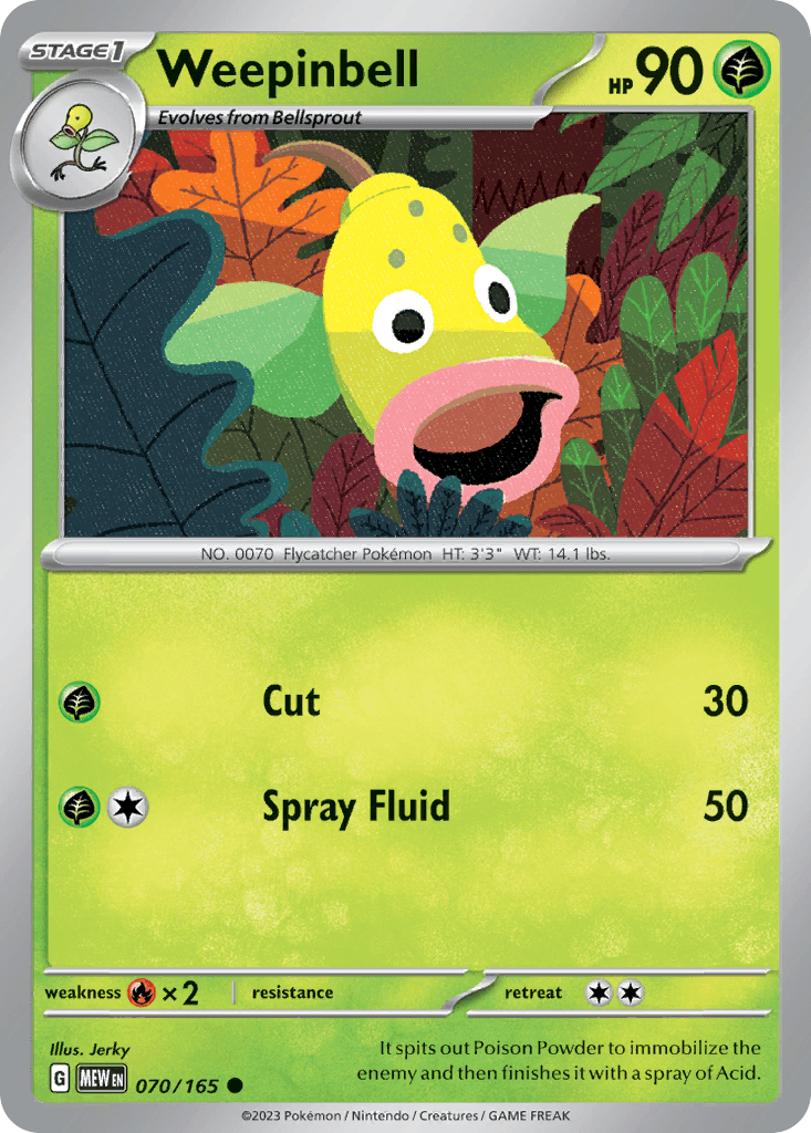 Weepinbell, 70/165, Standard