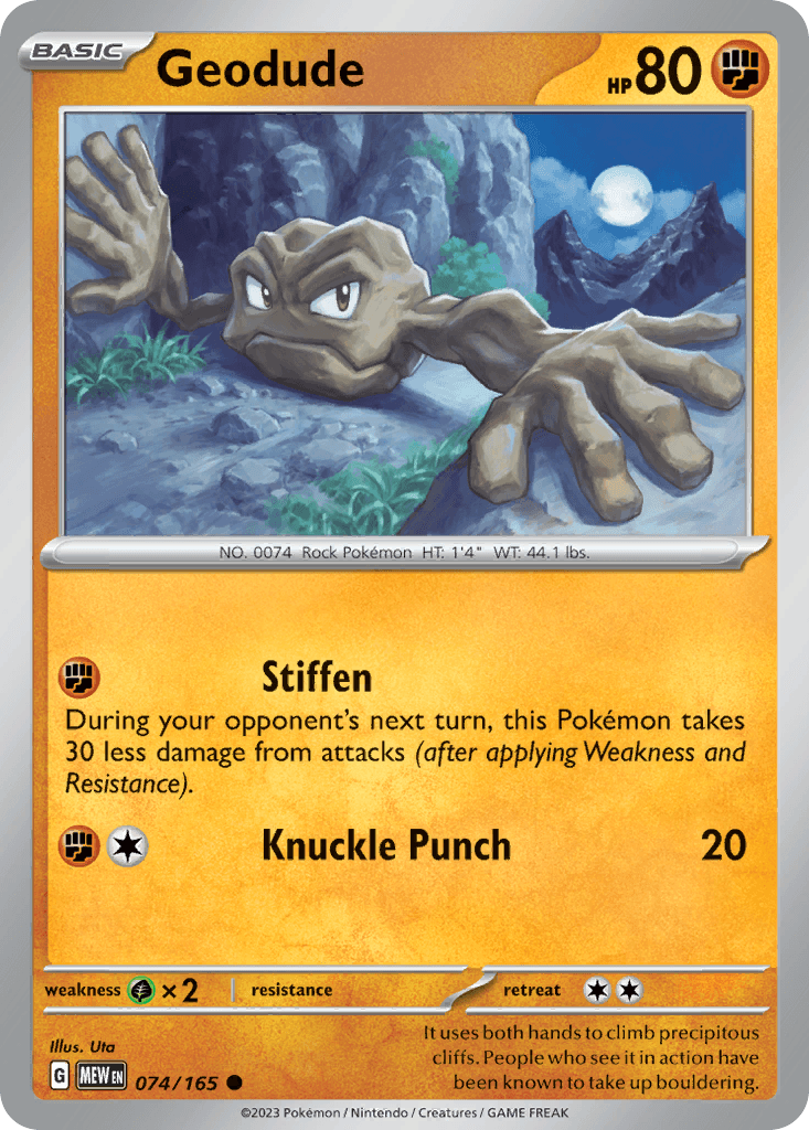 Geodude, 74/165, Standard