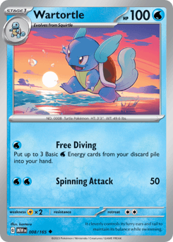 Wartortle, 8/165, Standard