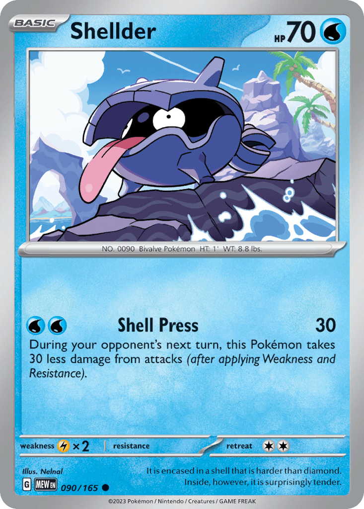 Shellder, 90/165, Standard