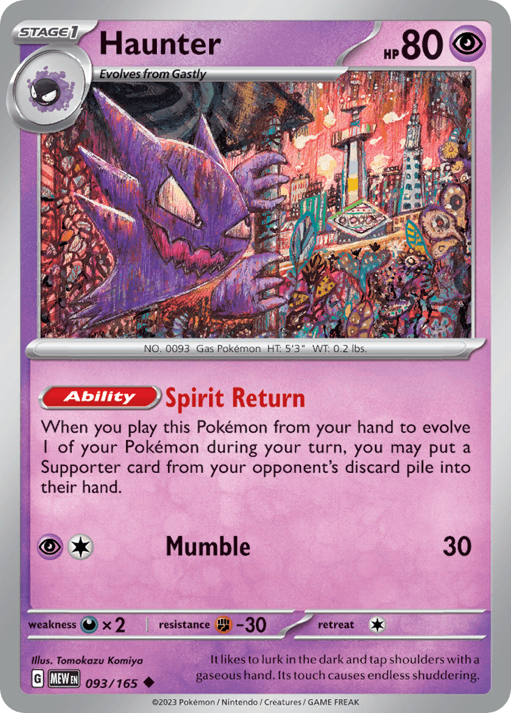 Haunter, 93/165, Standard