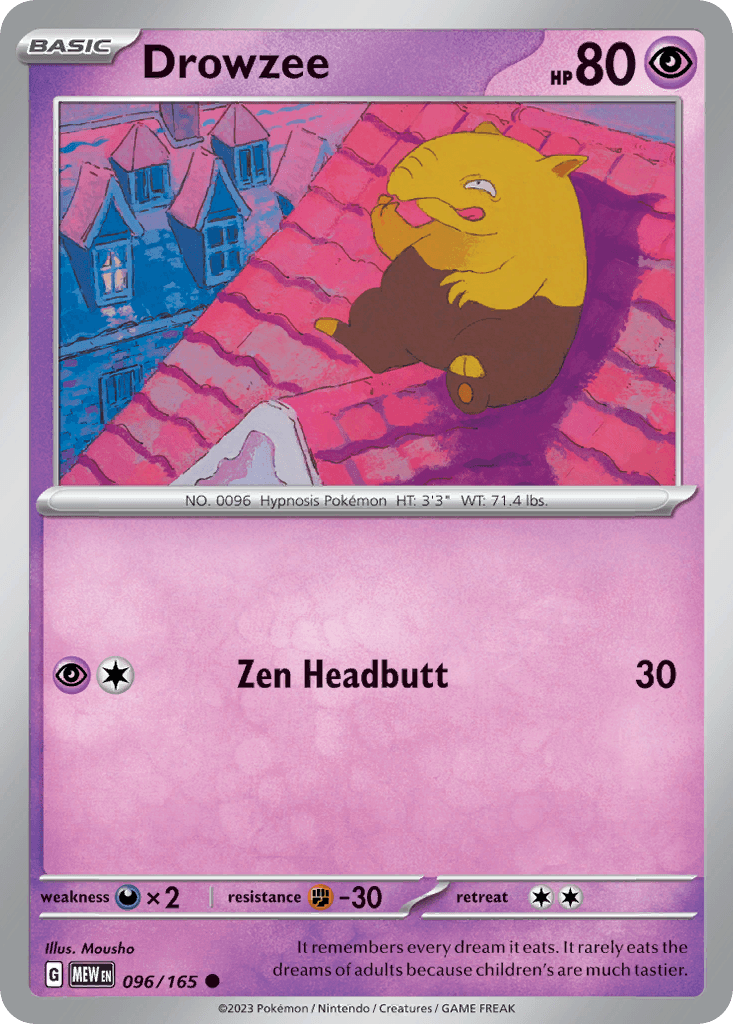 Drowzee, 96/165, Standard