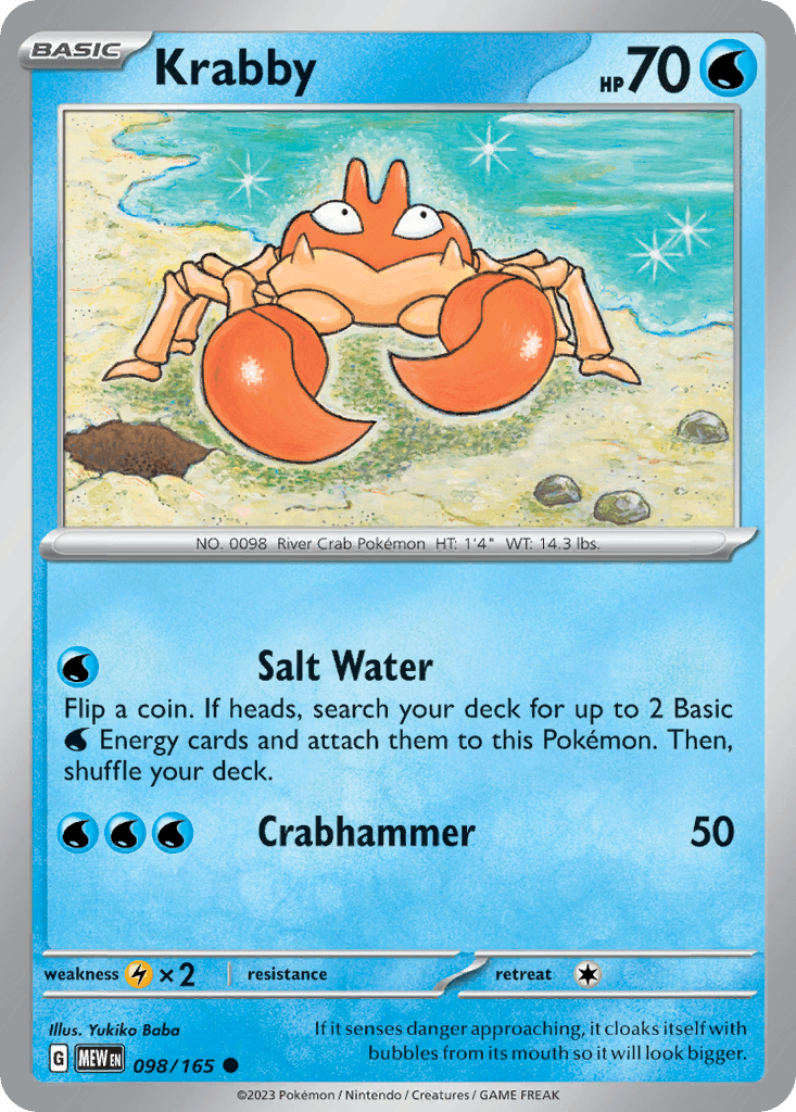 Krabby, 98/165, Standard