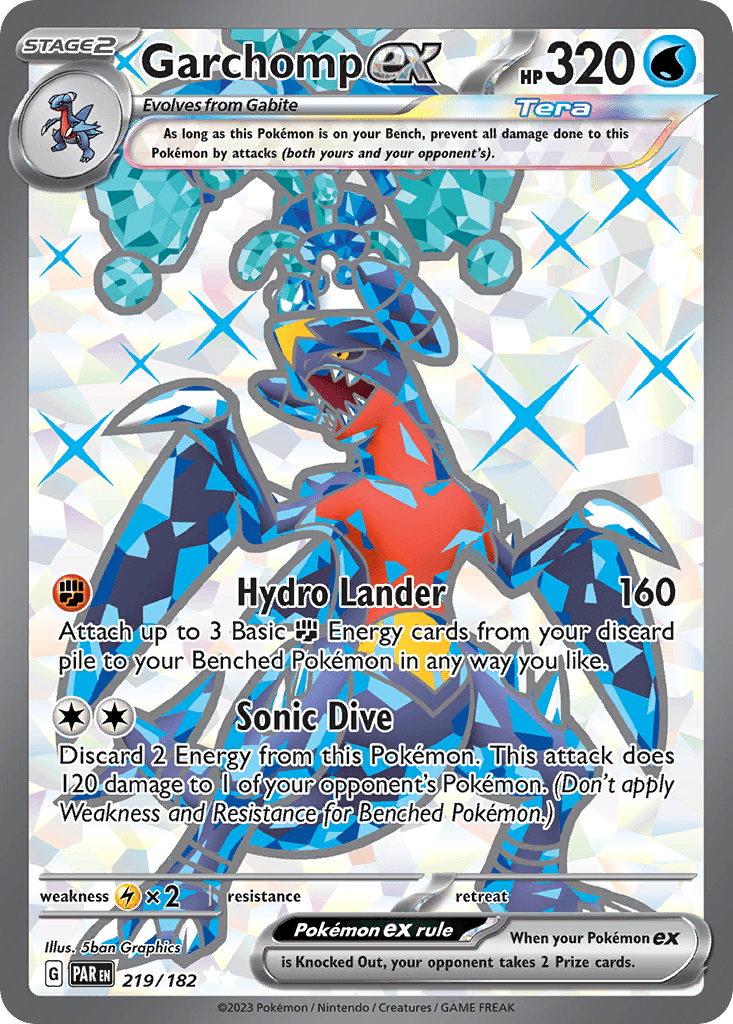Garchomp ex, 219/182, Standard
