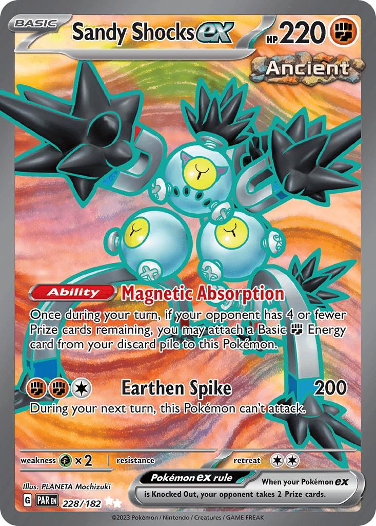 Sandy Shocks ex, 228/182, Standard