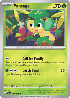 Pansage, 4/182, Standard