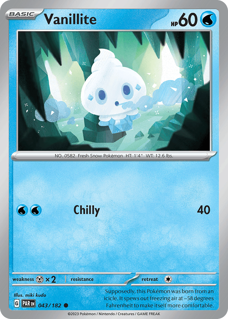 Vanillite, 43/182, Standard
