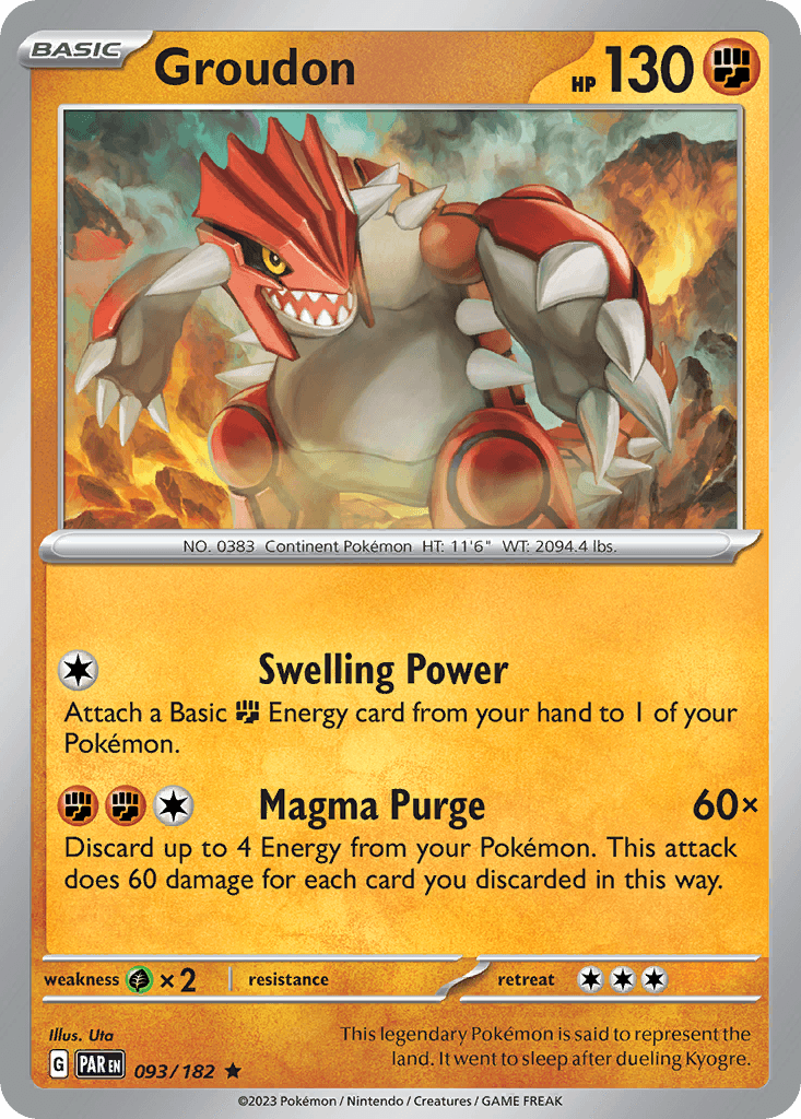 Groudon, 93/182, Standard