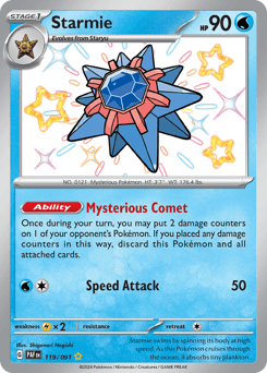 Starmie, 119/91, Standard