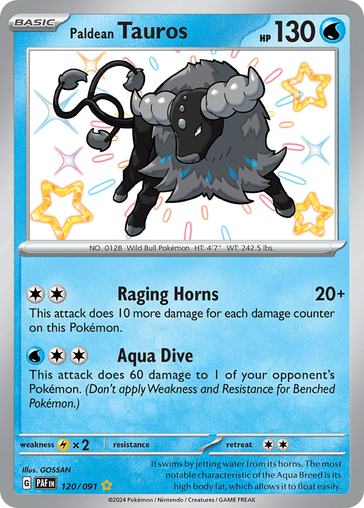 Paldean Tauros, 120/91, Standard