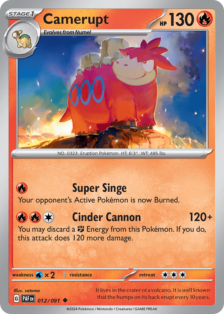 Camerupt, 12/91, Standard