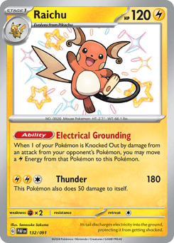 Raichu, 132/91, Standard