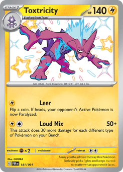 Toxtricity, 141/91, Standard
