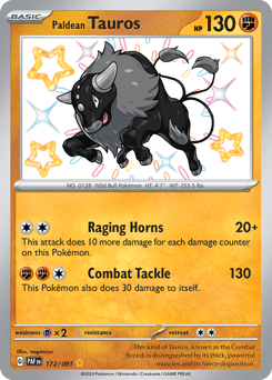 Paldean Tauros, 172/91, Standard