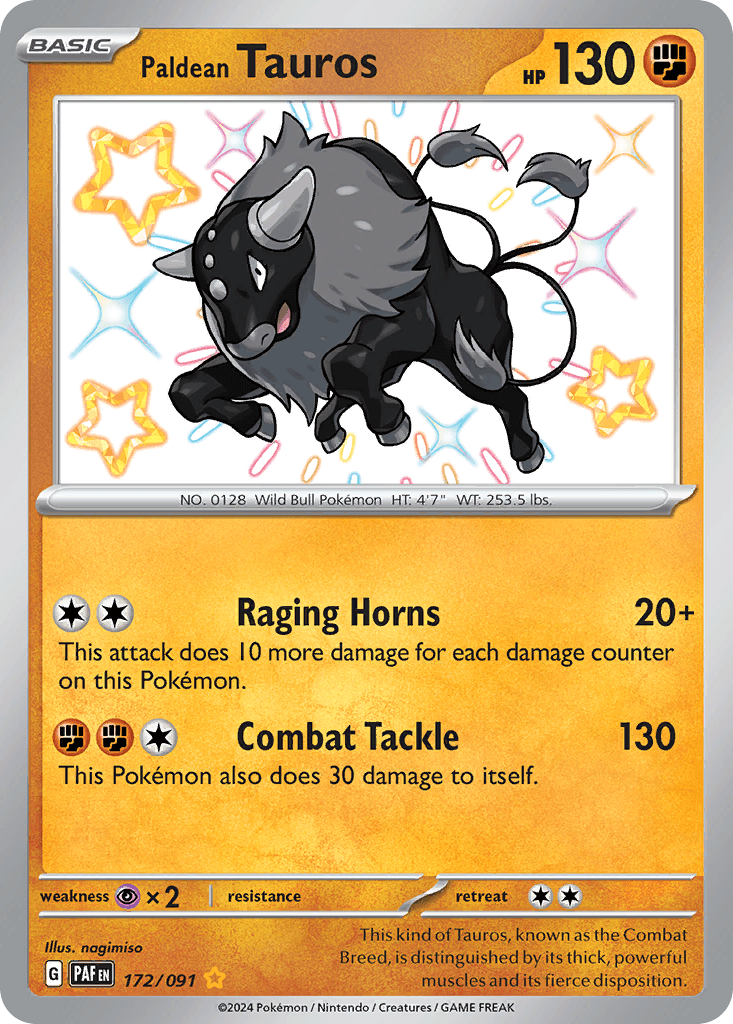 Paldean Tauros, 172/91, Standard