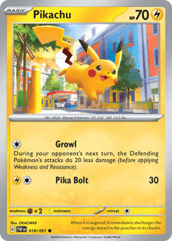 Pikachu, 18/91, Standard