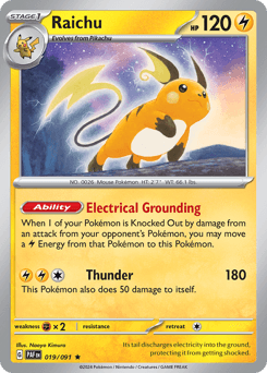 Raichu, 19/91, Standard