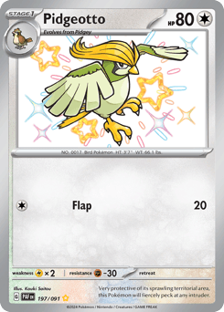 Pidgeotto, 197/91, Standard
