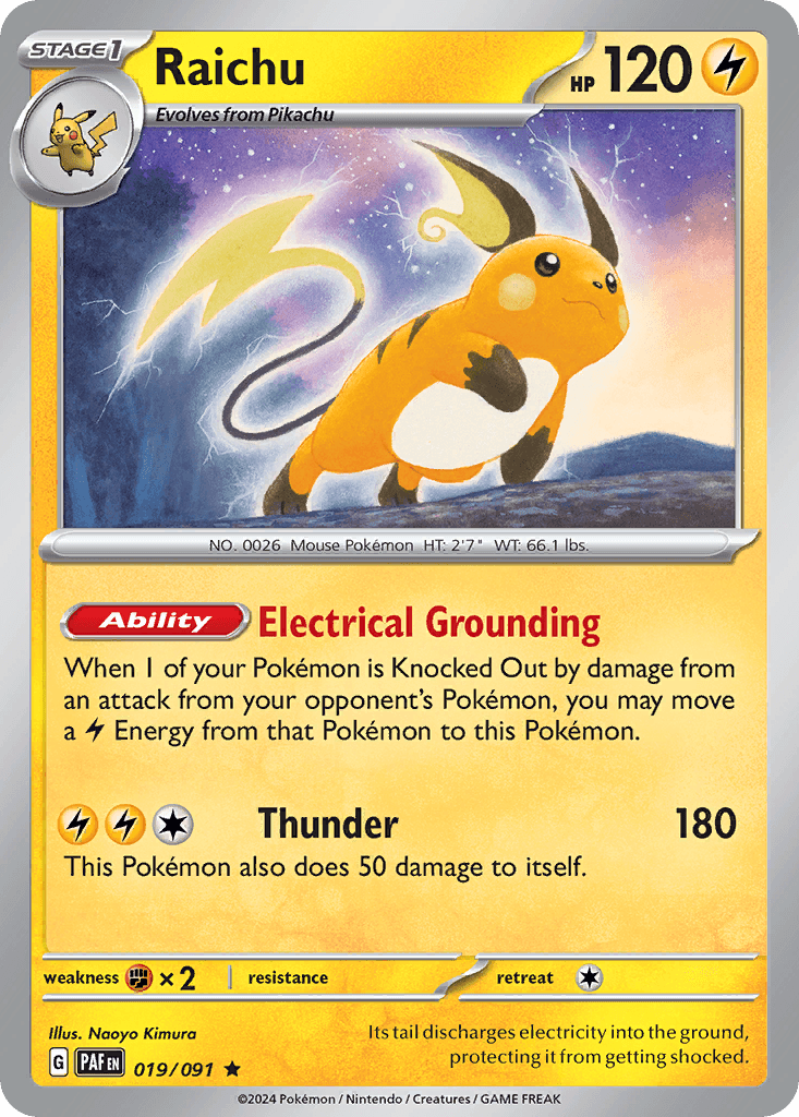Raichu, 19/91, Standard