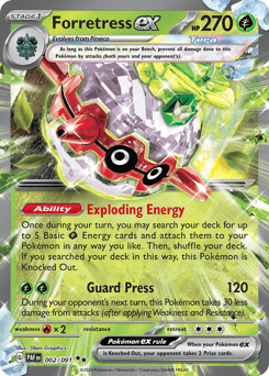 Forretress ex, 2/91, Standard
