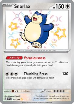 Snorlax, 202/91, Standard