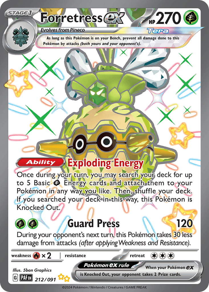 Forretress ex, 212/91, Standard