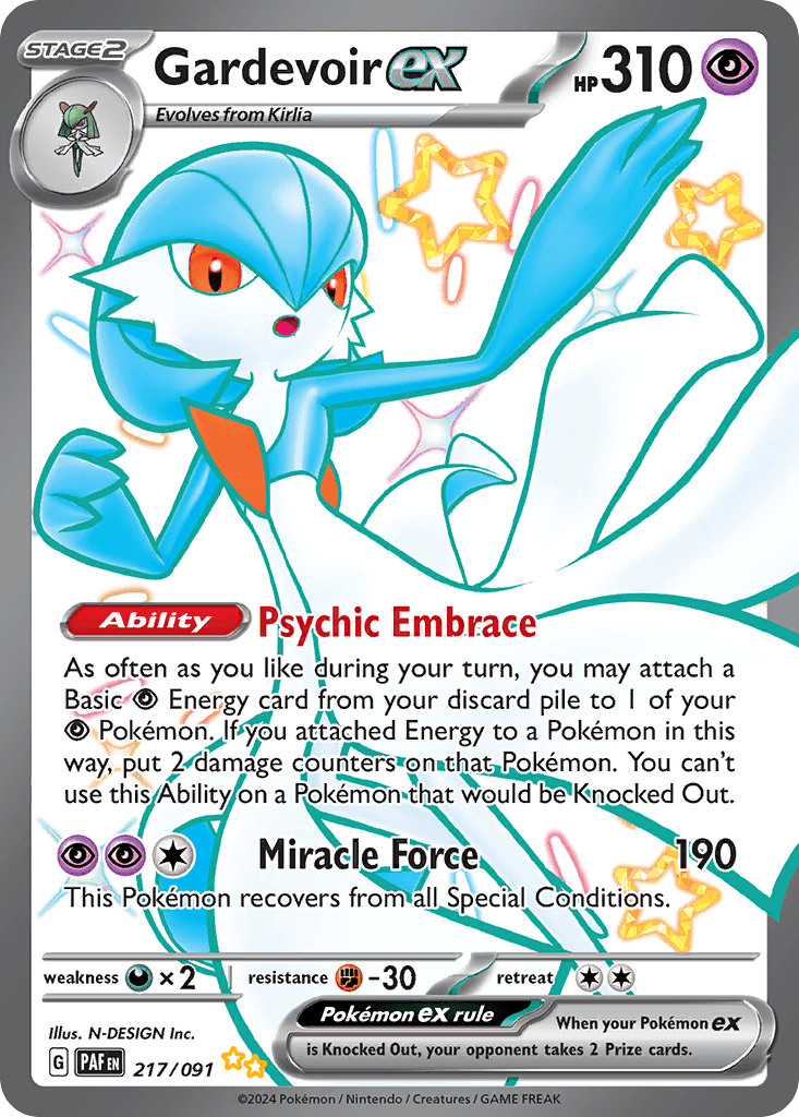 Gardevoir ex, 217/91, Standard