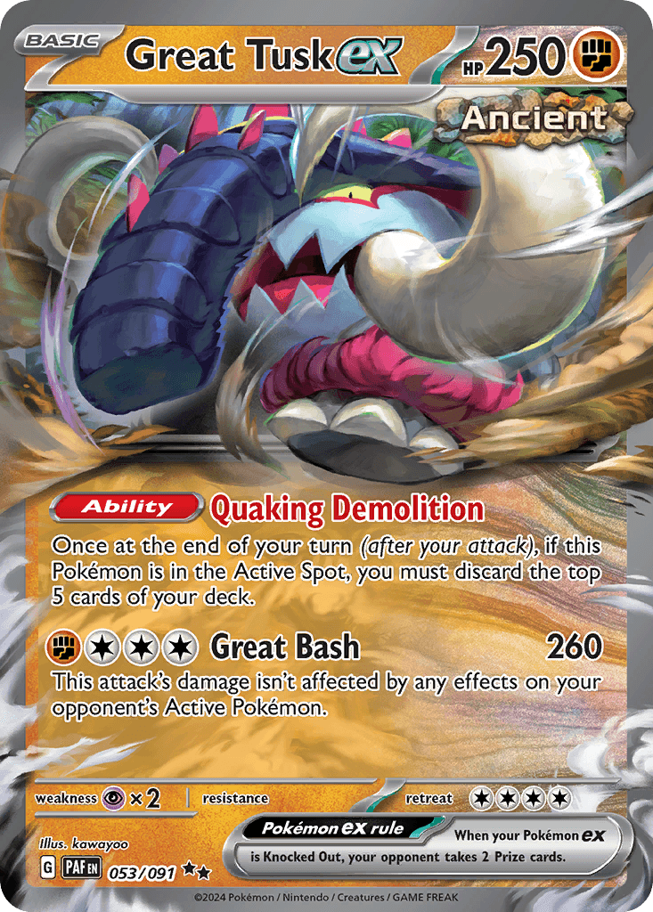 Great Tusk ex, 53/91, Standard