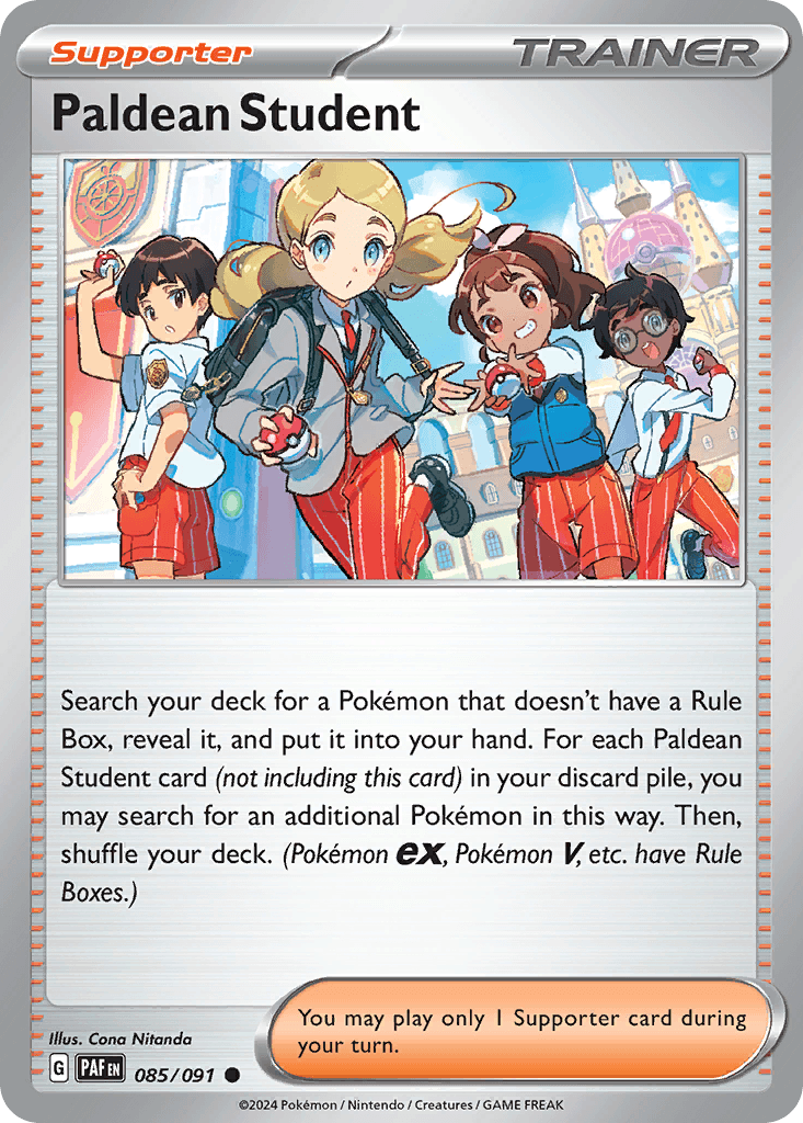 Paldean Student, 85/91, Standard