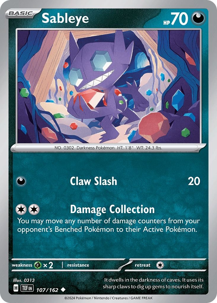 Sableye, 107/162, Standard