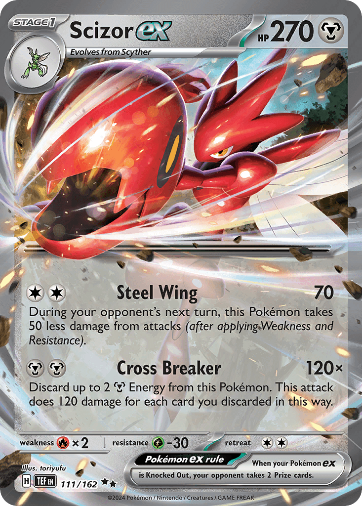 Scizor ex, 111/162, Standard