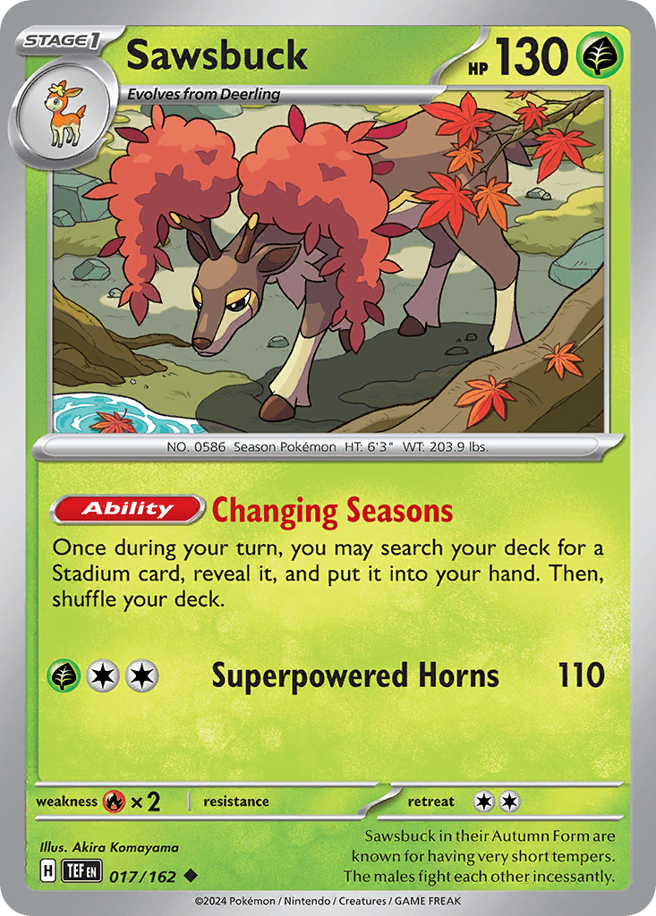 Sawsbuck, 17/162, Standard
